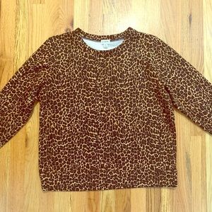 Jcrew Factory Leopard Sweatshirt